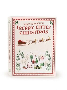 Target Merry Little Christmas Decorative Storage Book Box Holiday Decor New